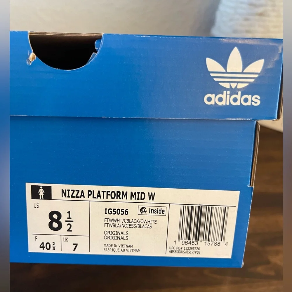New in box Adidas sneakers women’s size 8.5 Nizza‎ Platform Mid cheetah shoes 🖤